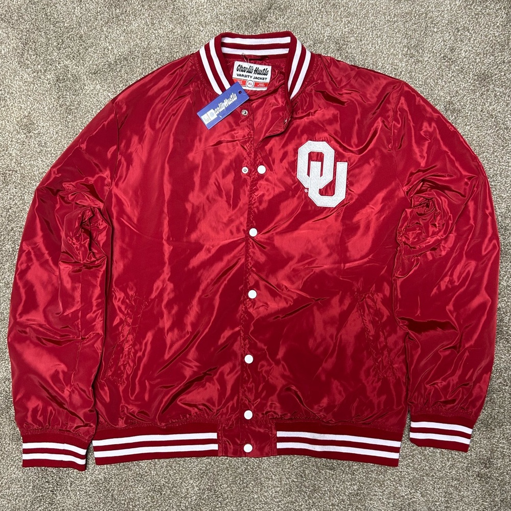 Oklahoma Sooners Charlie Hustle Boomer Sooner Varsity Jacket